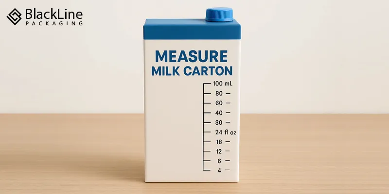 Place packaging on a flat surface for accurate measurement